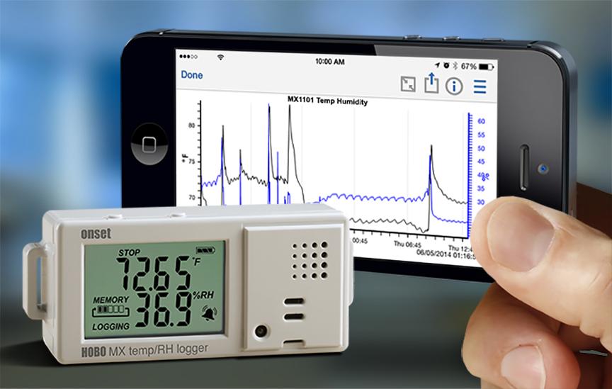 HOBO新作支持蓝牙技术的温湿度记录仪MX1101