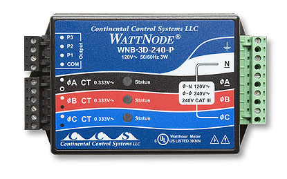 WattNode 208/240 VAC 3ǧʱ任 T-WNB-3D-240